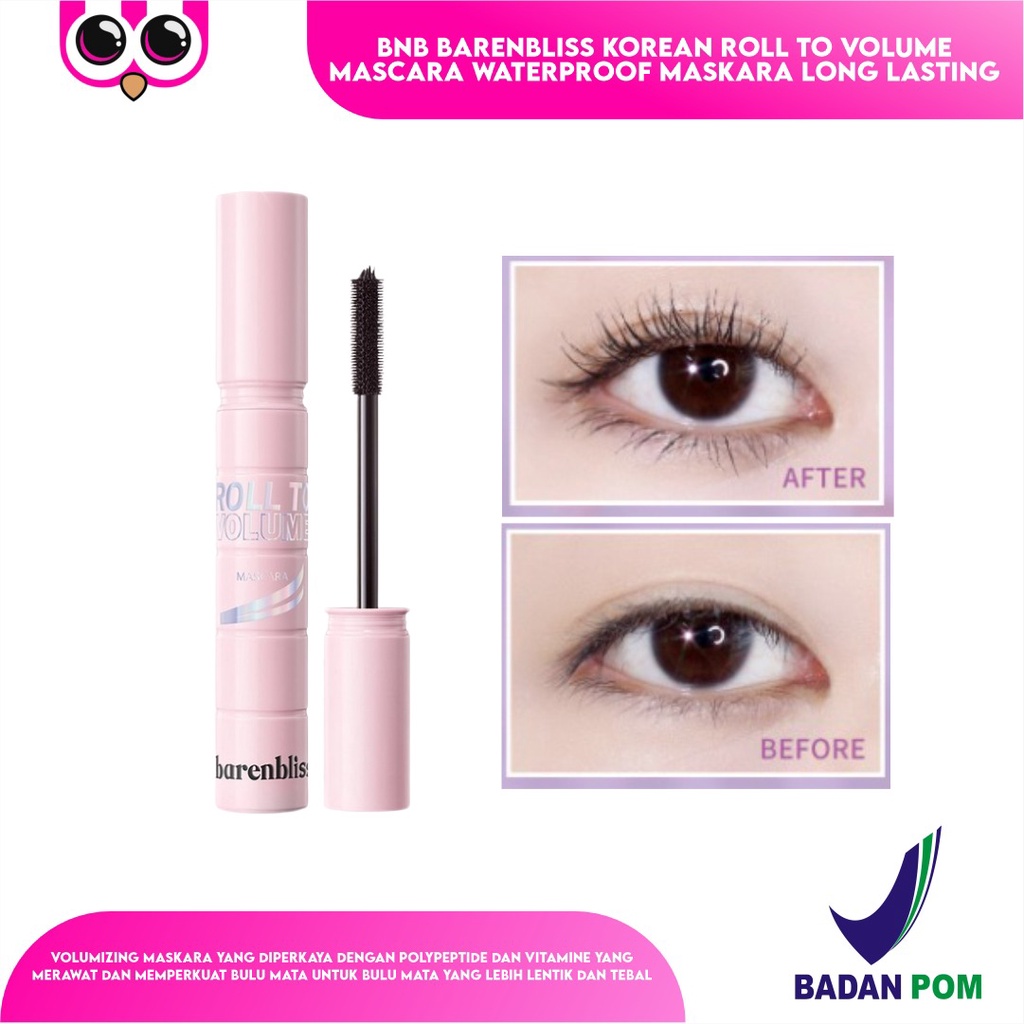 Jual BNB BARENBLISS KOREAN ROLL TO VOLUME MASCARA WATERPROOF MASKARA ...