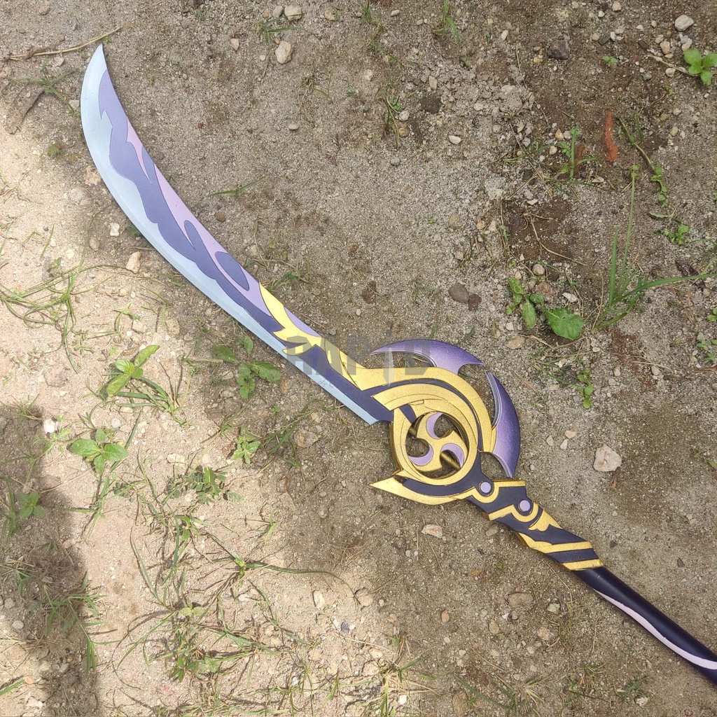 Jual Engulfing Lightning Raiden Shogun Polearm Genshin Impact Cosplay ...