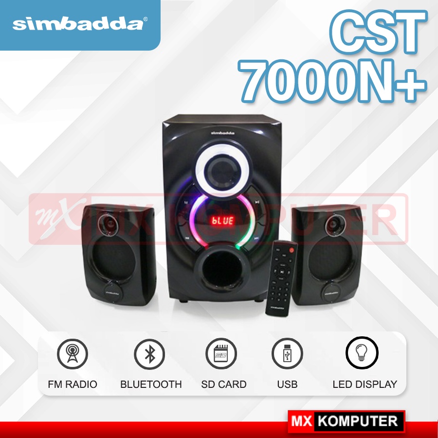 Jual Speaker Bluetooth Simbadda CST 7000N+ Subwoofer Bass Power LED