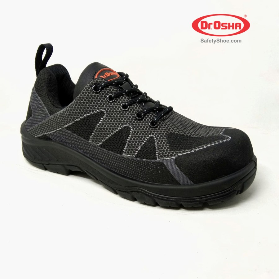 Jual Dr.OSHA Safety Shoes Sepatu 3107 S1 Wolfar Lace Up Black