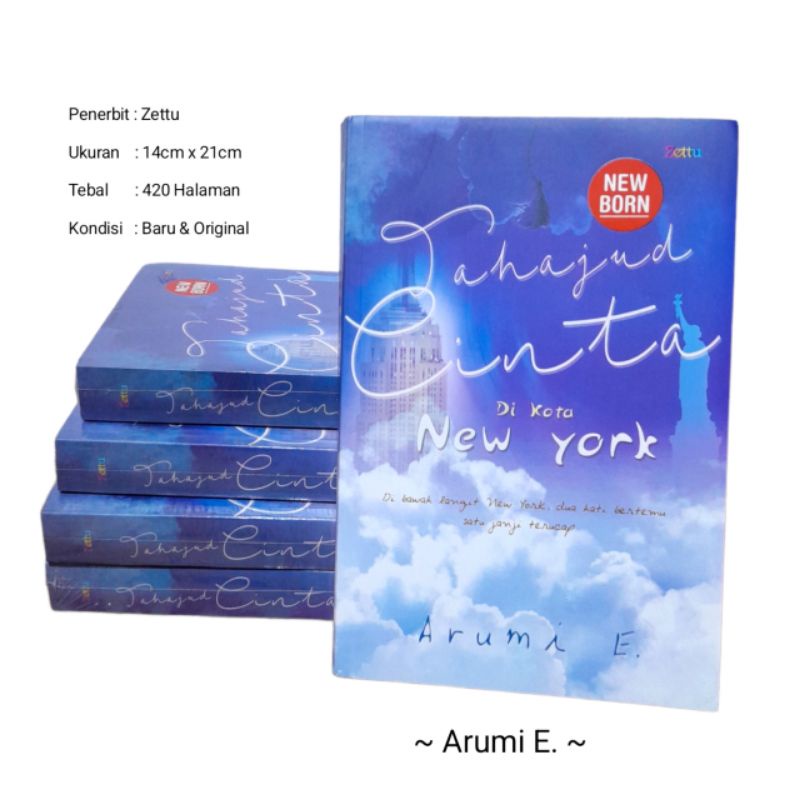 Jual Buku Novel Tahajud Cinta Di Kota New York (New Born) | Shopee