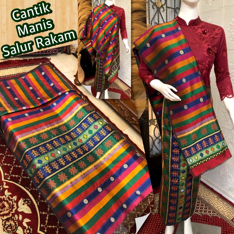 Jual Songket Cantik Manis Rakam & Salur Rakam / Songket Tenun Palembang ...