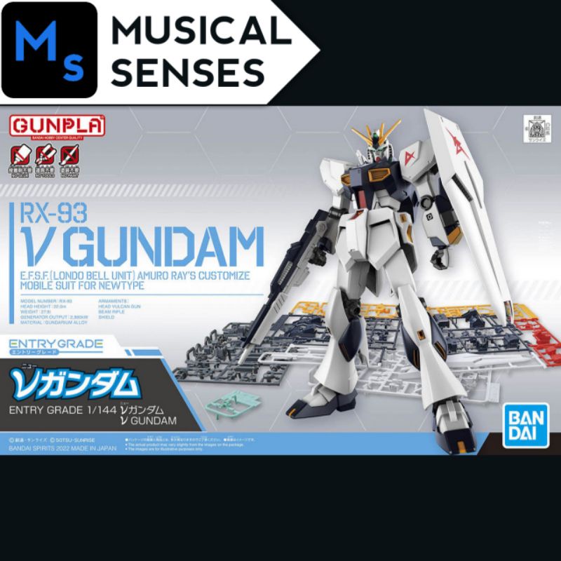 BANDAI ENTRY GRADE Nu Gundam EG 1/144 Model Kit USA Seller EUR 16,13
