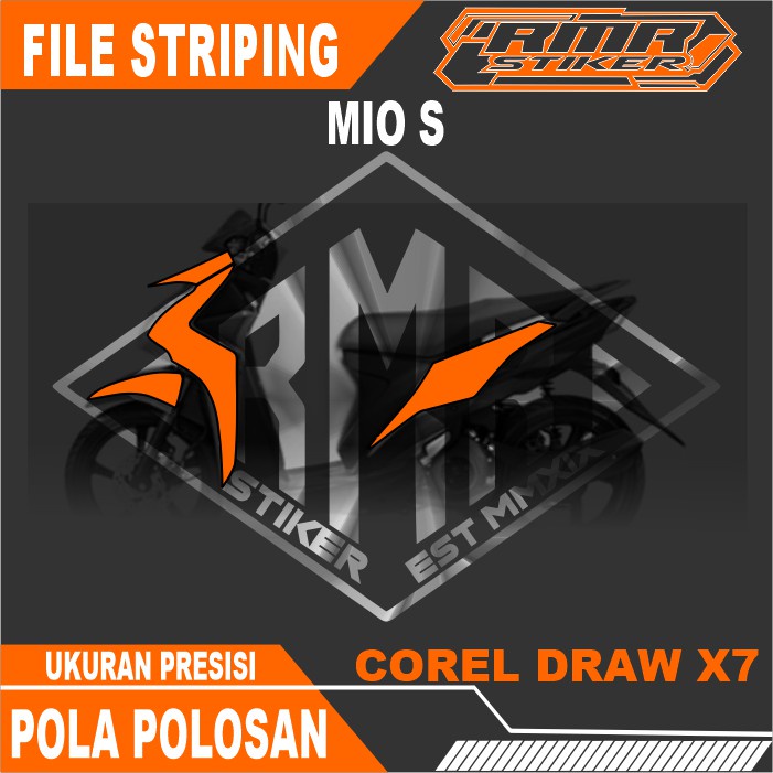 Jual Pola File / Mentahan Striping Yamaha MIO S | Shopee Indonesia