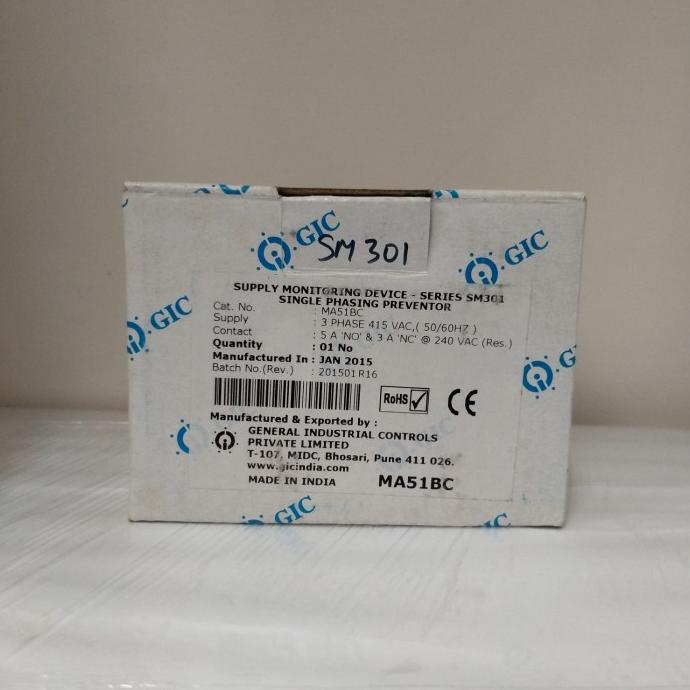 Jual Phase Failure Relay PFR, GIC SM301 series, MA51BC | Shopee Indonesia