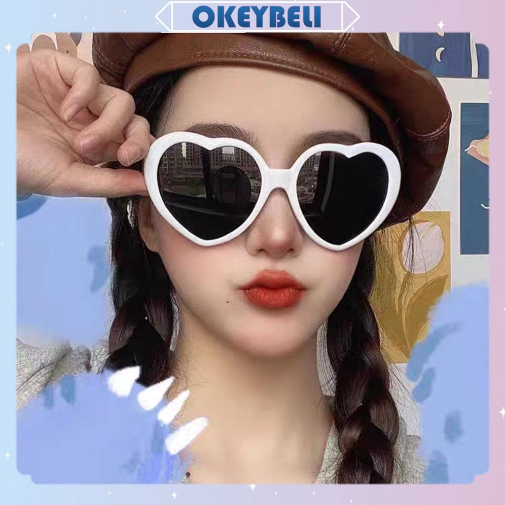 Jual •OKEY BELI•KC966 Kacamata Hitam Wanita Kaca Mata Love Wanita