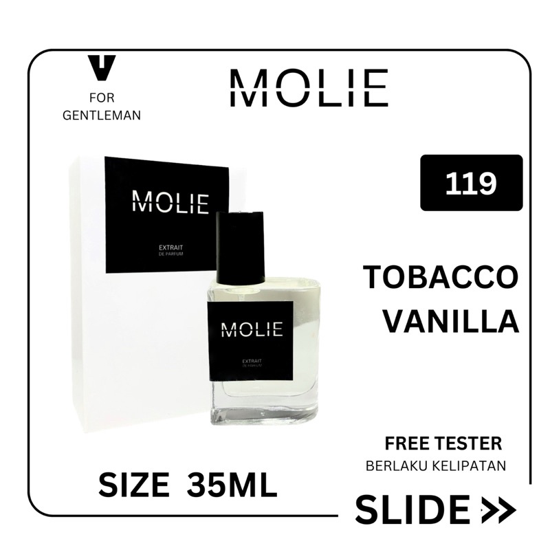 Jual MOLIE PARFUM NO.119 TOBACCO VANILLA | Shopee Indonesia