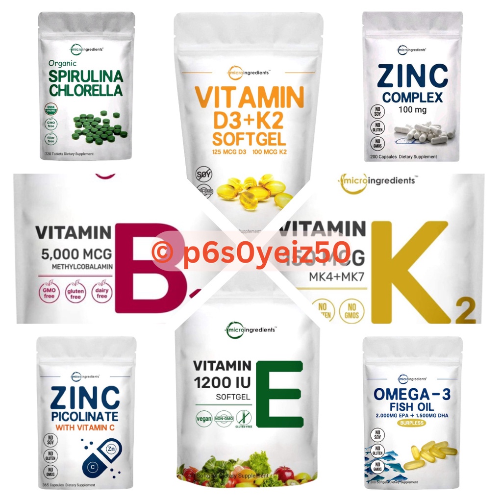 Jual Spirulina Chlorella, Omega3 Fish Oil, LCitrulline, Zinc Complex