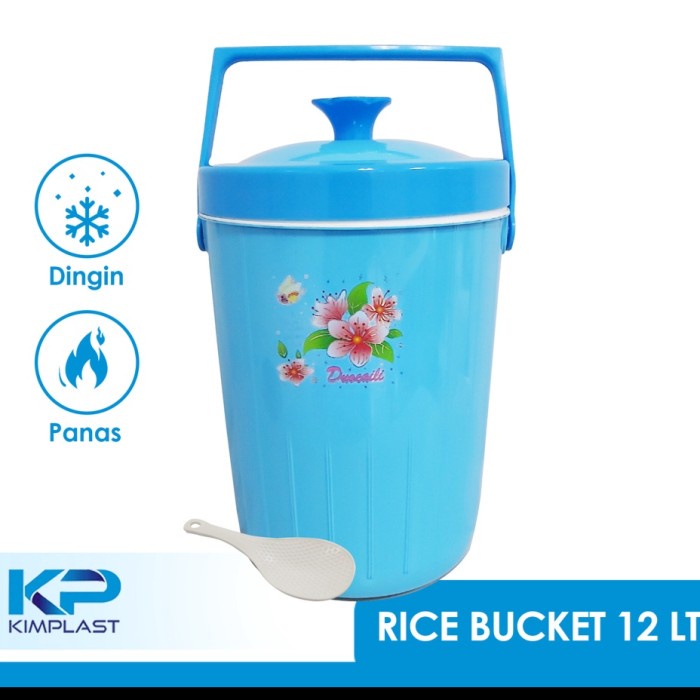 Jual KIMPLAST Rice Bucket 12 Liter / Termos Nasi / Termos es | Shopee ...