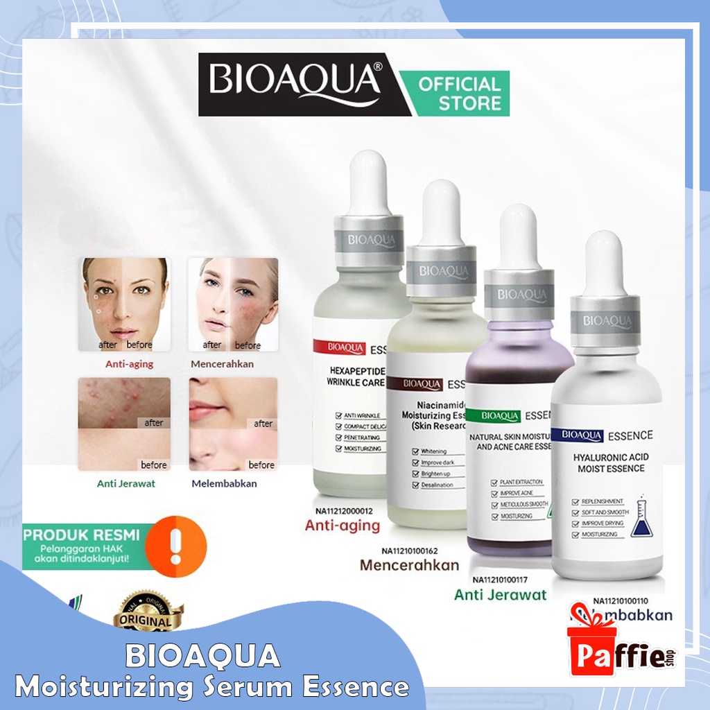 Jual BIOAQUA Moisturizing Serum Essence 30ml Niacinamide Hyaluronic