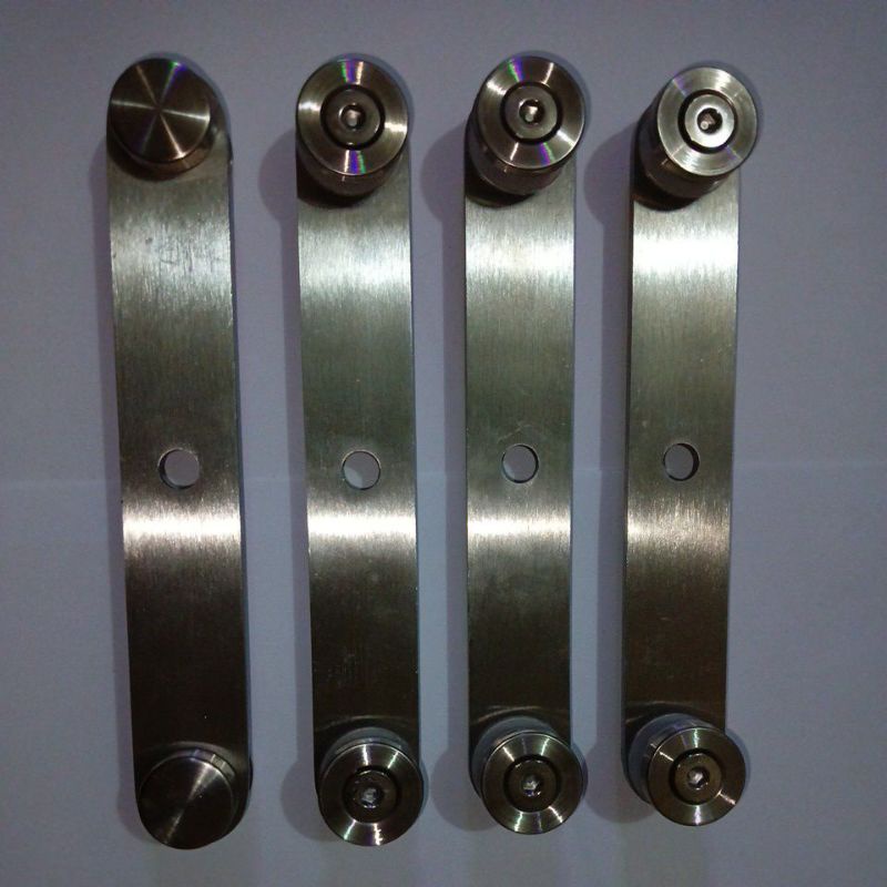 Jual Penjepit kaca sayap Railing/Plat Railing Kaca double 2 Sisi / Plat ...