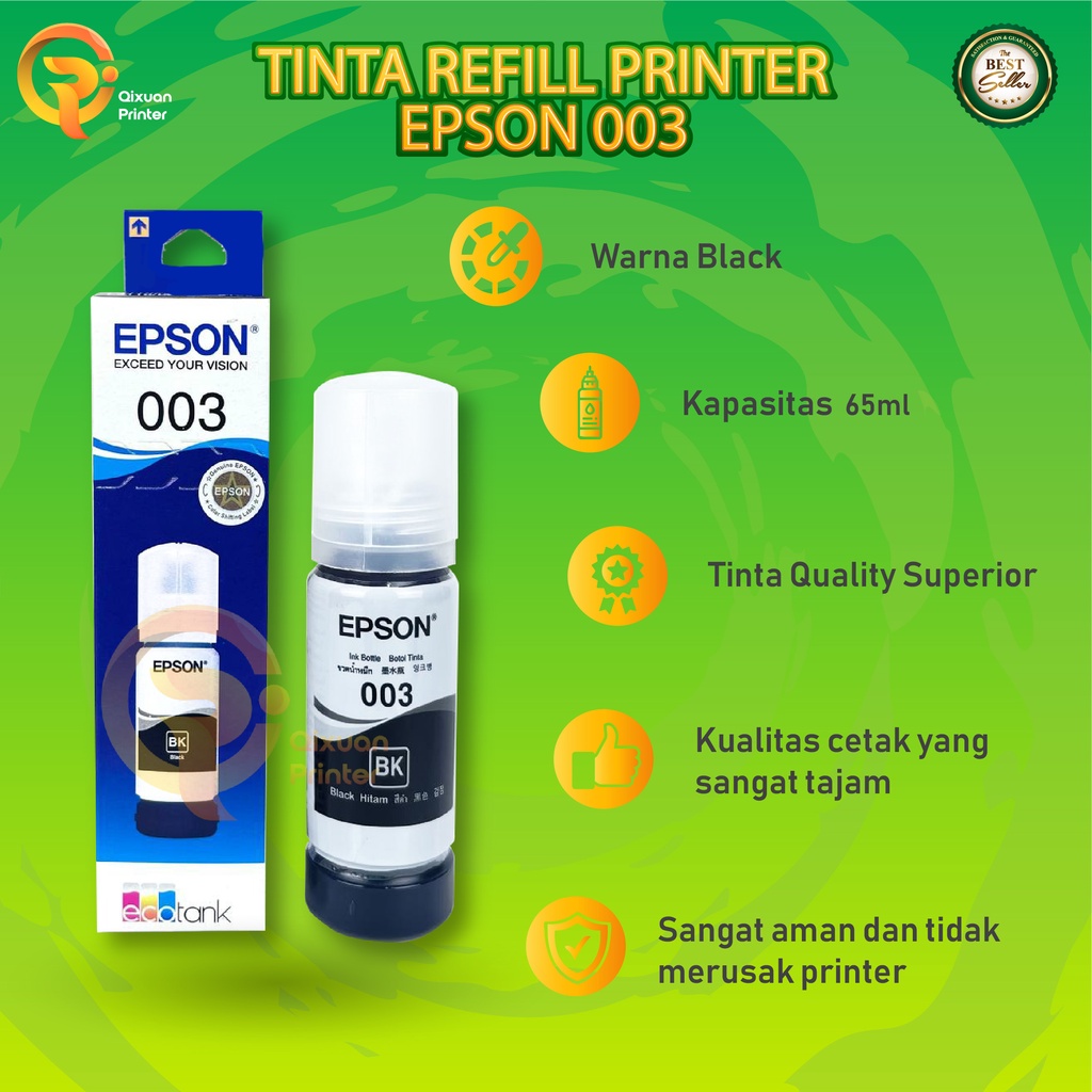 Jual Tinta Epson 003 Isi Ulang Printer L1110 L5190 L3150 L3110 L3101 Shopee Indonesia 