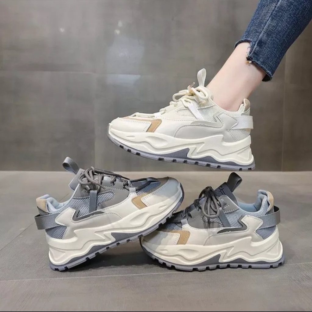 Jual SEPATU SNEAKERS KOREA WANITA FASHION YSG Shopee Indonesia