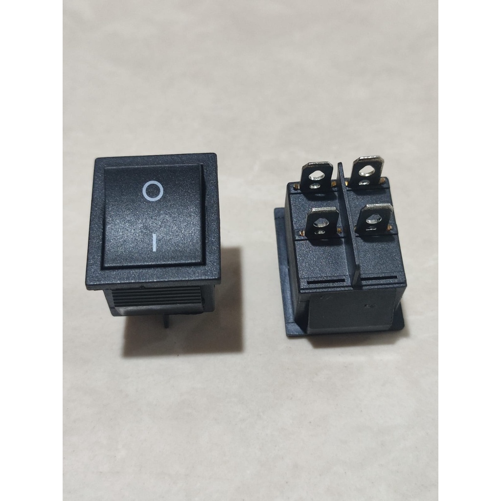 Jual Saklar Switch ON-OFF 4 Pin Hitam besar / Saklar Switch 4pin Hitam ...