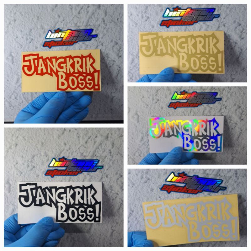 Jual STICKER JANGKRIK BOSS STICKER MOTOR DAN MOBIL STICKER CUTTING ...