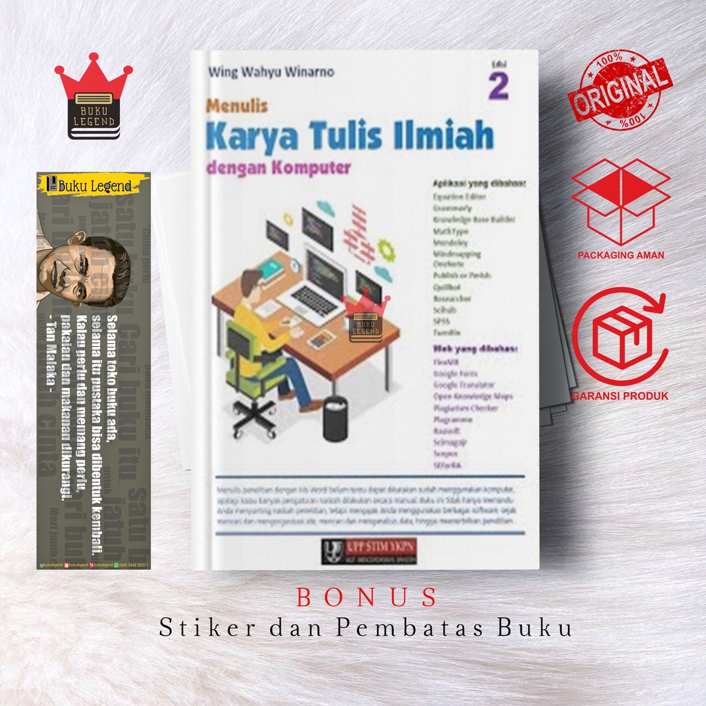 Jual Buku Menulis Karya Tulis Ilmiah Dengan Komputer Edisi Wing Wahyu Shopee Indonesia