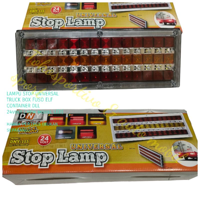 Jual LAMPU STOP LED UNIVERSAL TRUCK BOX FUSO ELF 24VOLT LED DNY 115 ...