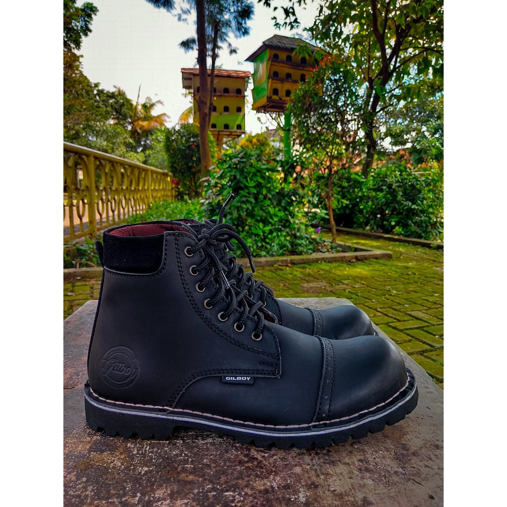 Jual SEPATU PRIA SAFETY BOOTS OUTDOOR PROYEK KERJA LAPANGAN TM02 BLACK ...