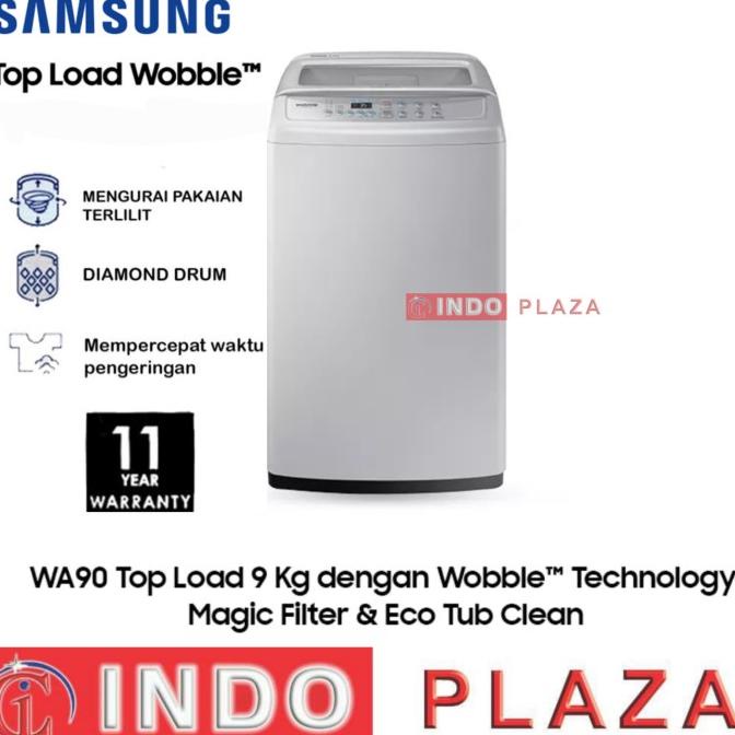 Jual MESIN CUCI SAMSUNG 1 TABUNG 9 Kg WOBBLE WA90H4200SG | Shopee Indonesia