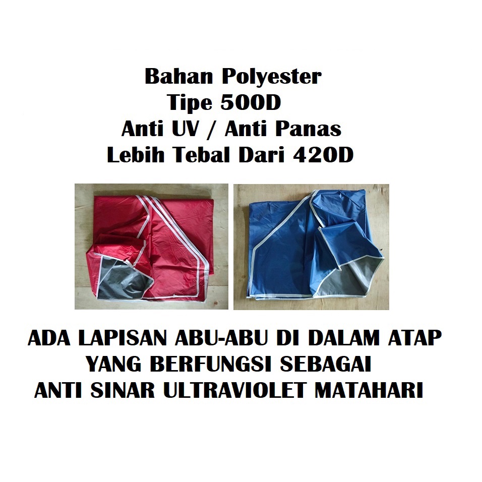 Jual Terpal Atap Tenda Ukuran 3x4.5 Anti Panas (Bahan Polyester 500D ...