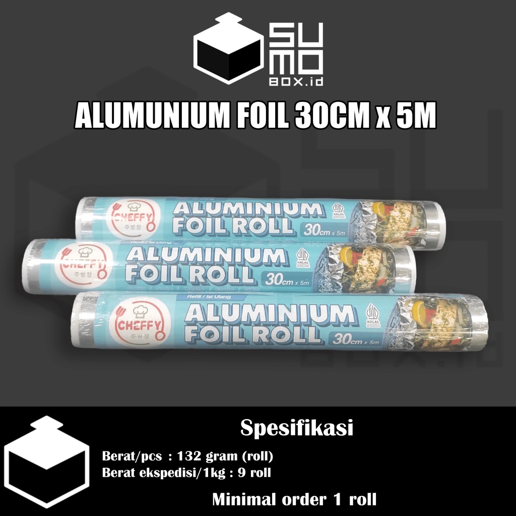 Jual Alumunium Foil Roll Cheffy Cm X M Foil Wrap Shopee Indonesia