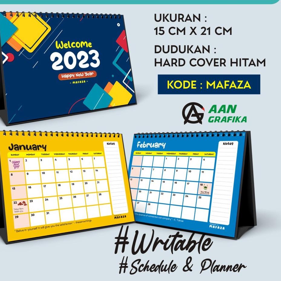 Jual Ftm978 Kalender Meja 2023 Kalender Duduk 2023 Spiral Schedule And Planner Kode Mafaza 