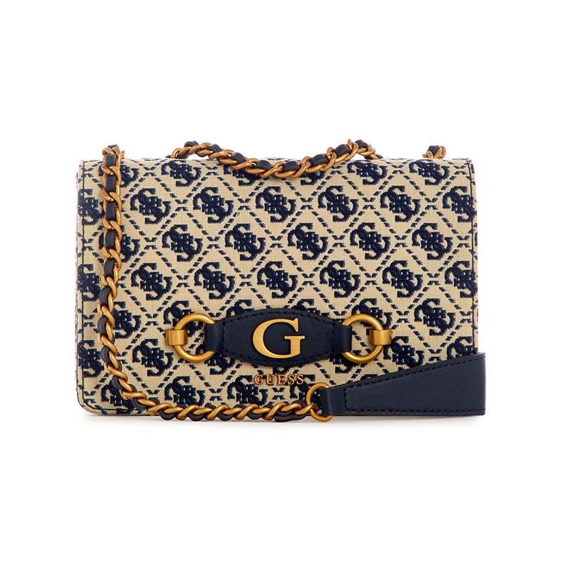 GUESS Izzy Convertible Crossbody Flap Magenta Logo [225512] - sac à