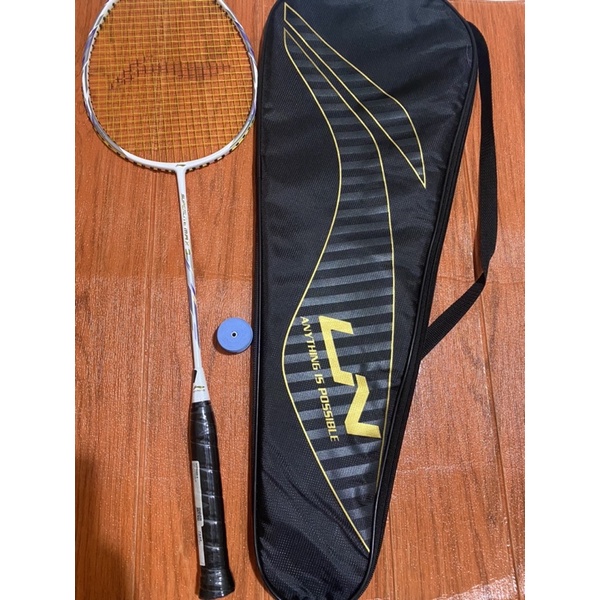 Jual Raket Lining Superlite Max 9 white purple NEW Original FREE senar ...