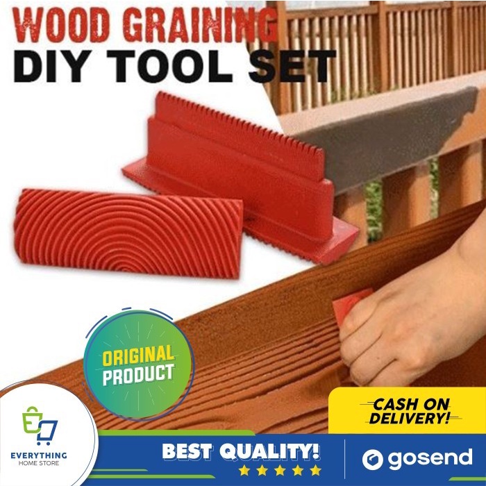 Jual Wood Graining Tool Paint Brush Kuas Pembentuk Motif Kayu 2 Pcs EHS Shopee Indonesia