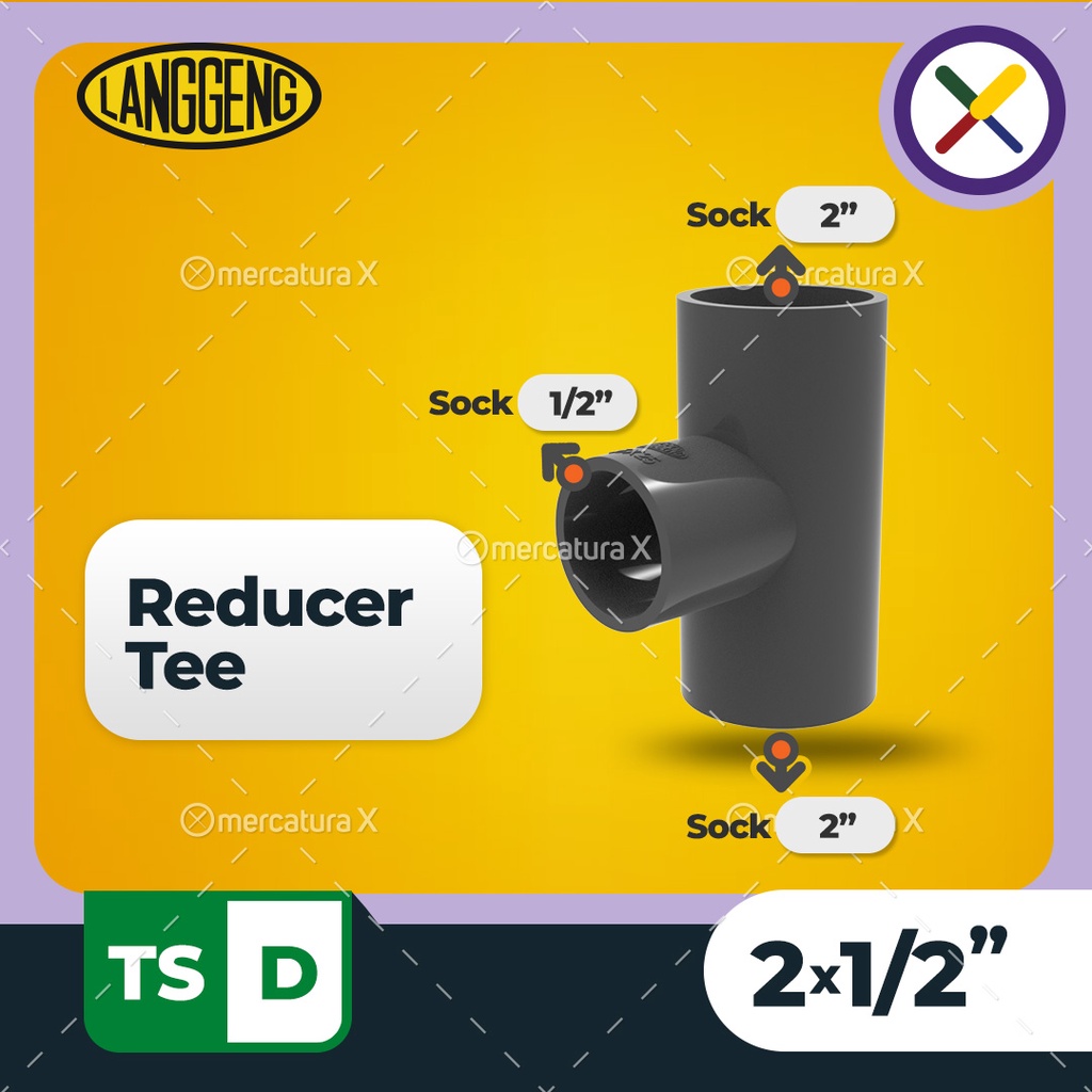 Jual Reducer Tee TS-D 2x1/2