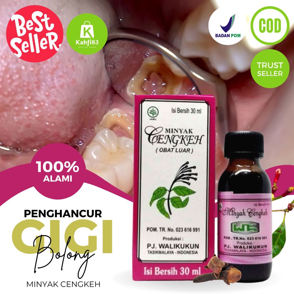 Jual Obat Sakit Gigi Berlubang Ampuh Untuk Anak Dan Dewasa Minyak ...