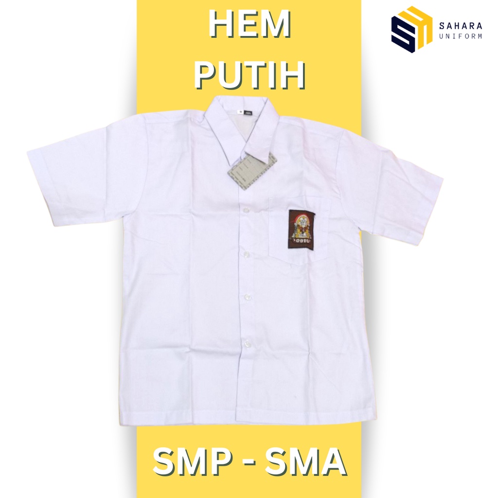 Jual Seragam Sekolah SMP SMA Osis Hem Seragam Sekolah SMA Lengan Pendek ...