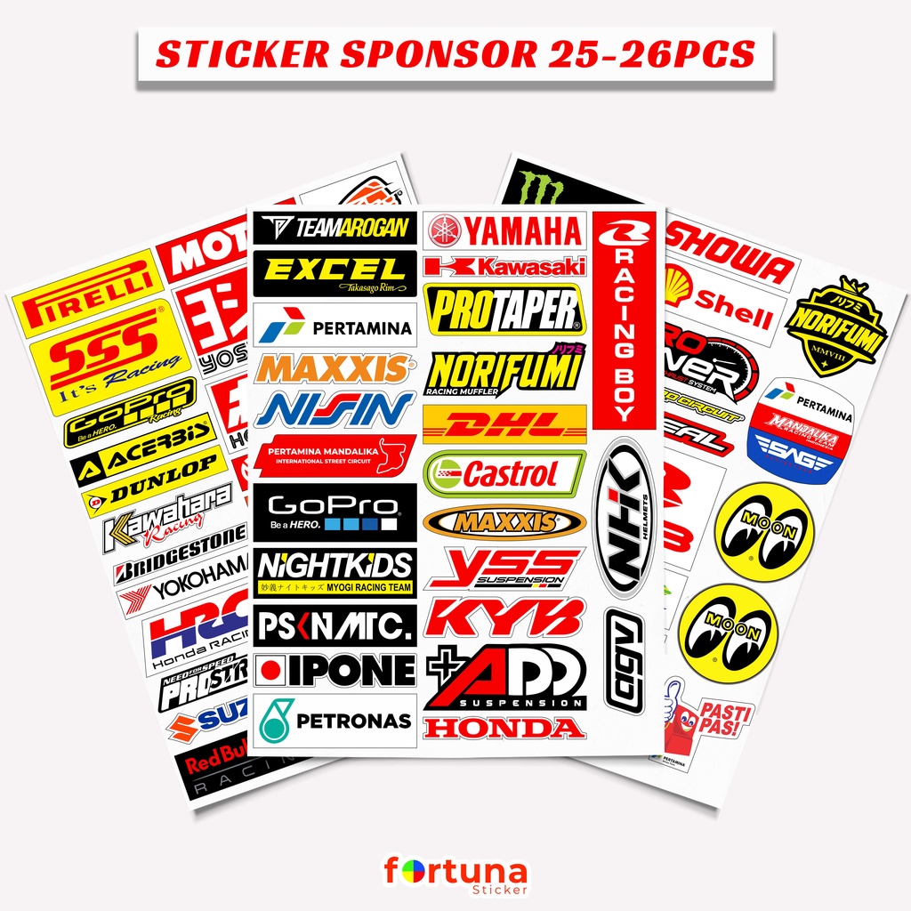 Jual Stiker Racing Motor Pelan Psknmtc Sticker Sponsor Motogp Sticker