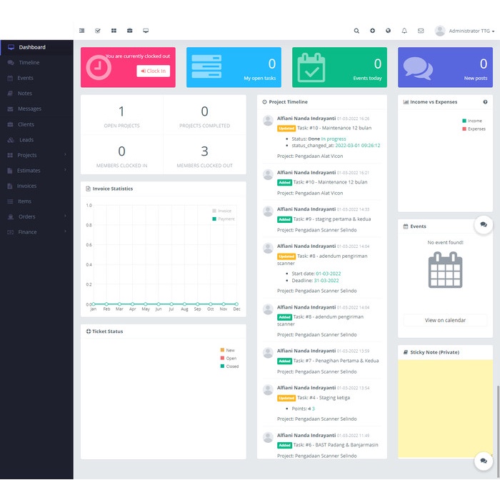 Jual APLIKASI RISE CRM PROJECT MANAGEMENT OFFICE BERBASIS WEB | Shopee ...