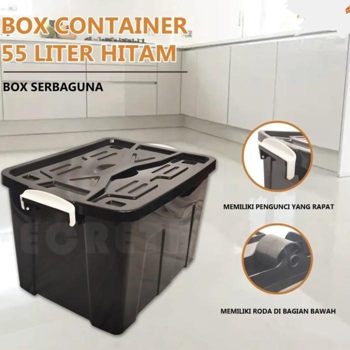 Jual Container Box Dengan Roda Kapasitas 55 Liter (55L) | Shopee Indonesia