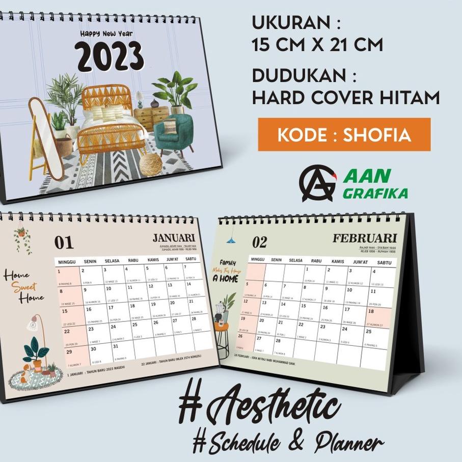 Jual FTM977 KALENDER MEJA 2023 | Kalender Duduk 2023 | Kalender ...