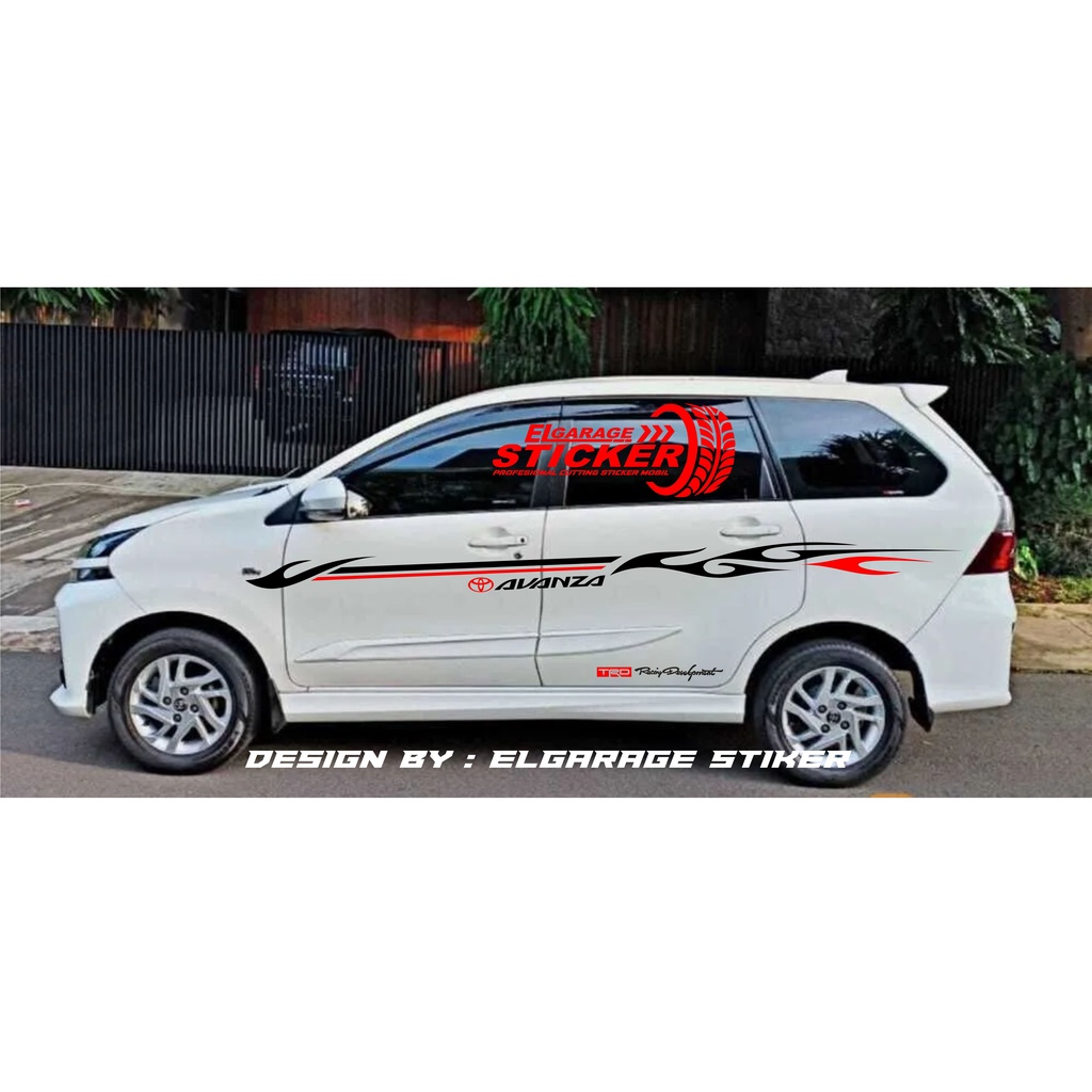 Jual Stiker Mobil Avanza Cutting Stiker Tribal Body Avanza Stiker