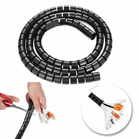 Jual Spiral Pembungkus Pelindung Pengaman Kabel Cable Wrap Rapi Lilit ...