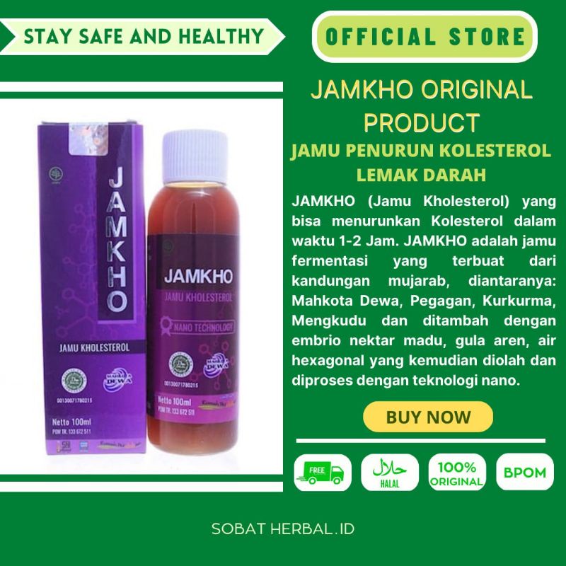 Jual Jamkho jamu kolesterol original minuman herbal menurunkan ...