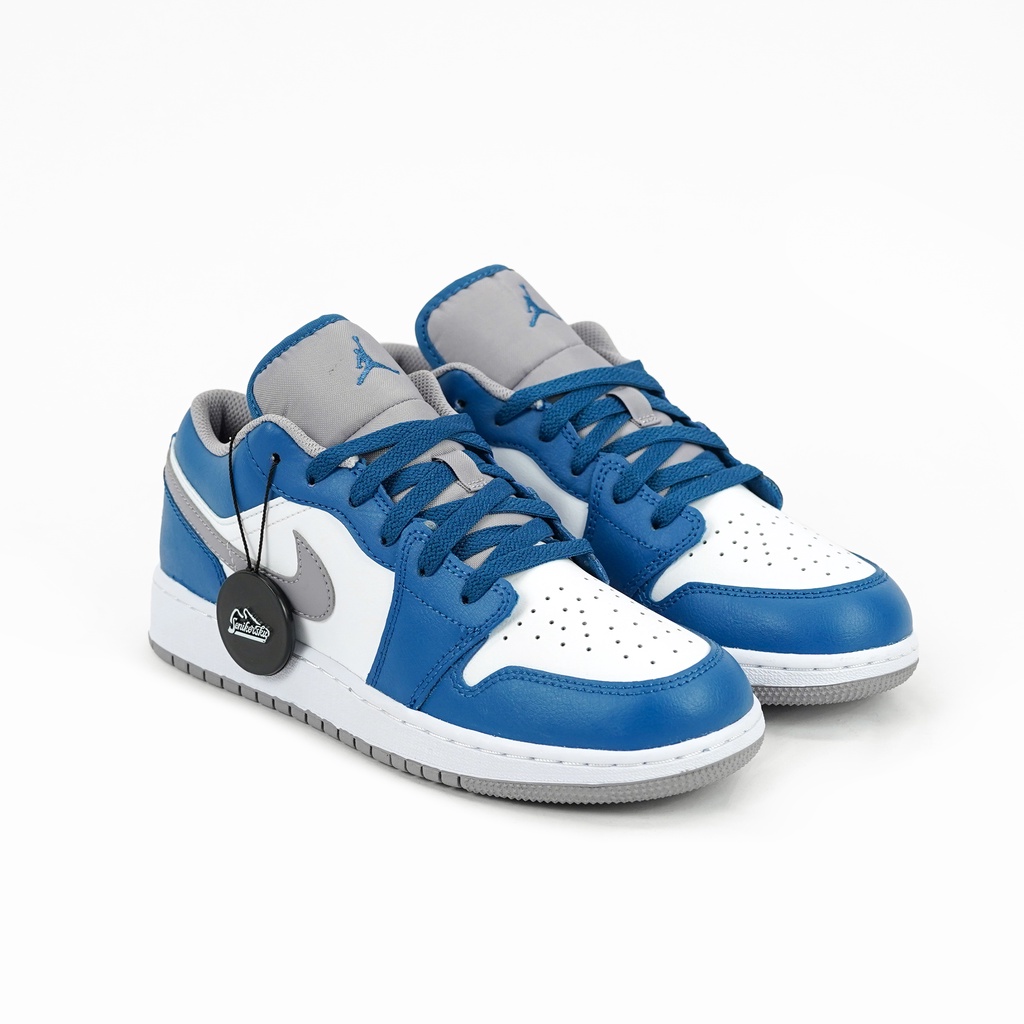 Air Jordan 1 Low Cement True Blue GS