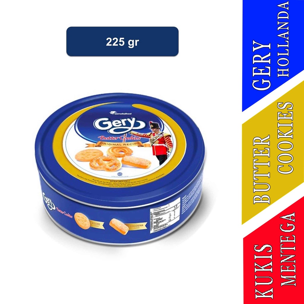 Jual Gery Cookies Original Recipe Butter Cookies Gery Hollanda 225g