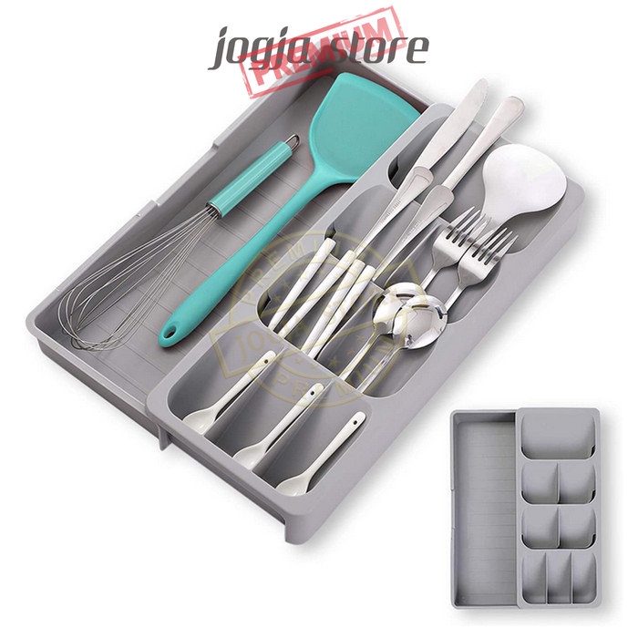 Jual Rak Dapur Tempat Sendok Garpu Pisau Bumbu Laci Dapur Cutlery Organizer Shopee Indonesia 4246