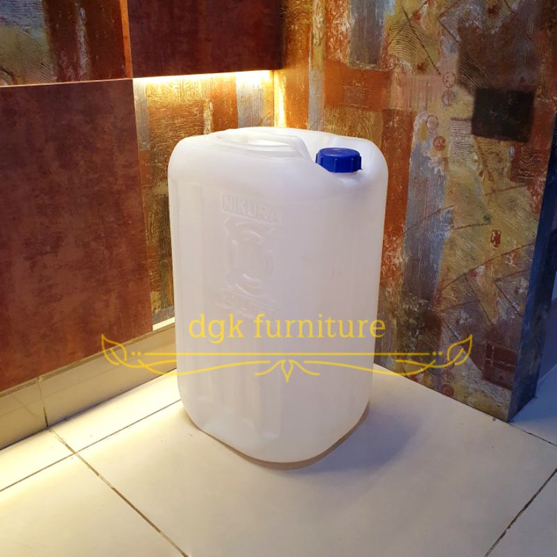 Jual Jerigen Jrigen Drigen Dirigen Putih BARU Plastik TEBEL 40 Liter 40