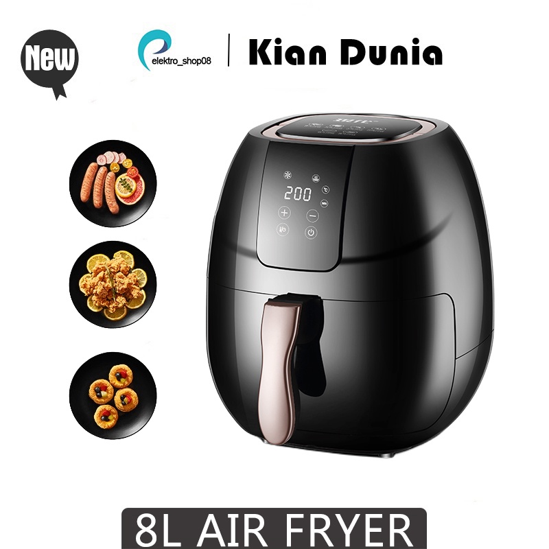 Jual Layar Sentuh Multifungsi Air Fryer 8 Liter Hemat Listrik ...