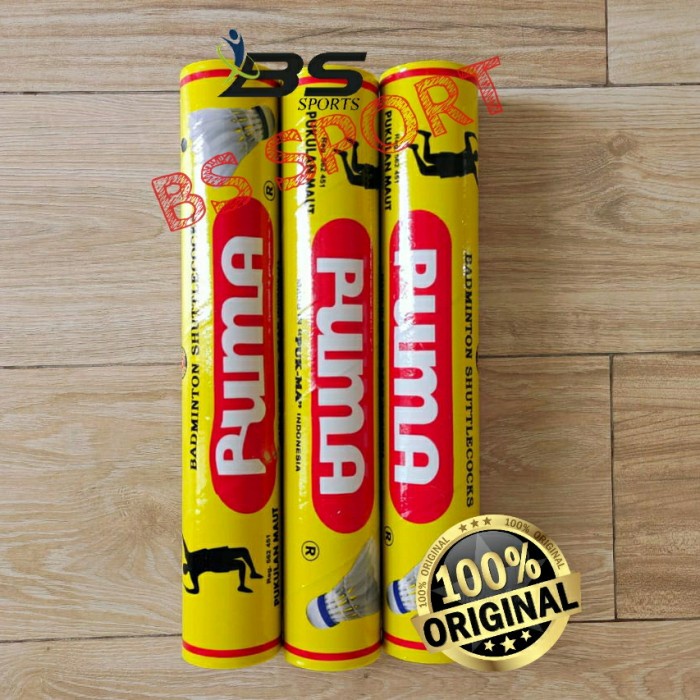 Jual SHUTTLECOCK KOK KOCK COCK PUMA KUNING | Shopee Indonesia