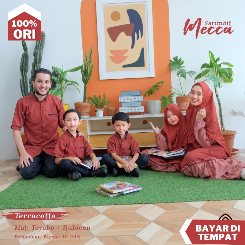 Jual Sarimbit keluarga Famili set muslim terbaru 2022 Arra Mecca Baju