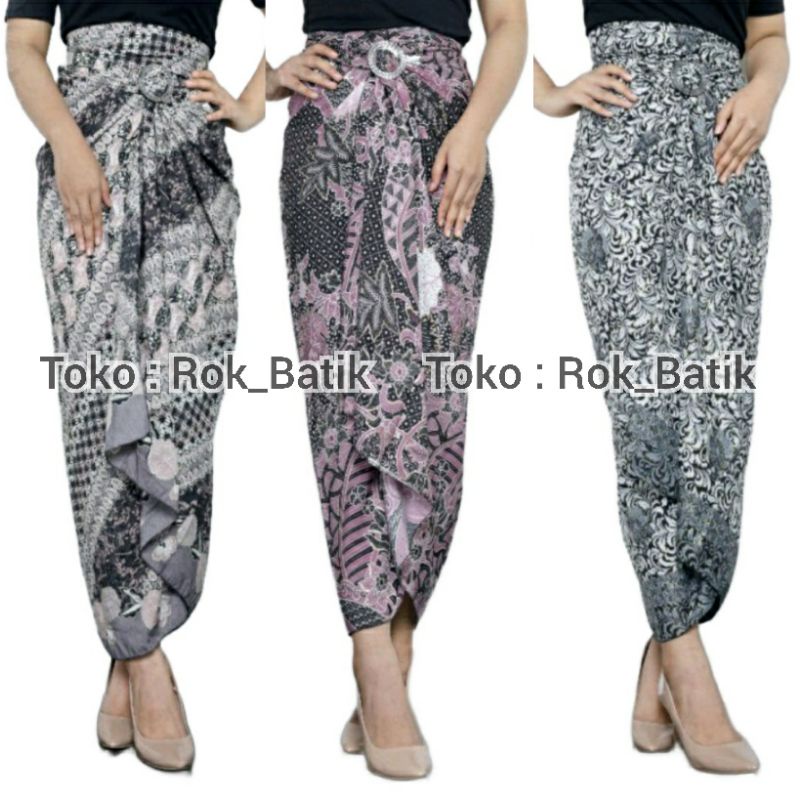 Jual (50 Motif) Rok Lilit Batik Bawahan Kebaya Modern Rok Serut Batik ...