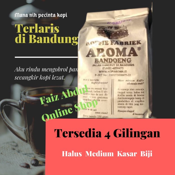 Jual Kopi Aroma Robusta Bandung Gram Kasar Shopee Indonesia