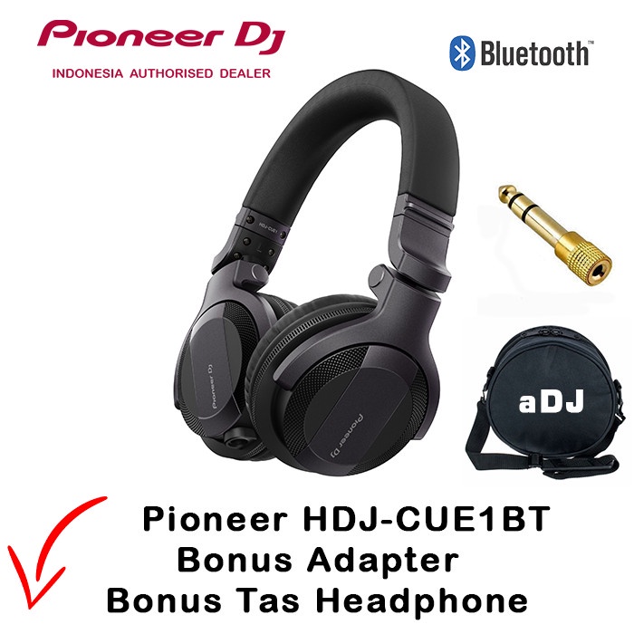 Jual Pioneer HDJCUE1 BT Bluetooth DJ Headphone HDJ CUE1BT HDJCUE1BT