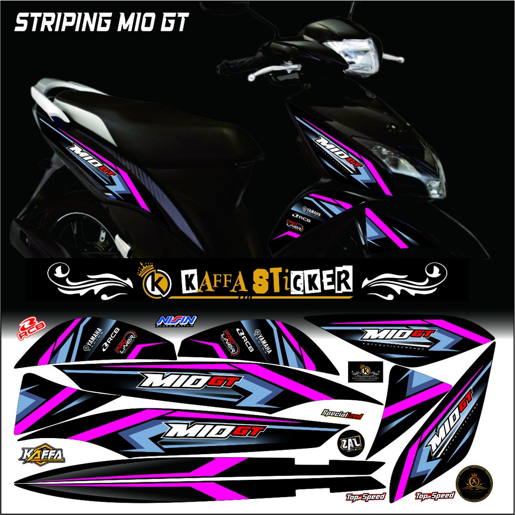 Jual Sticker Striping Variasi Mio GT - Striping Mio GT Polet Pink ...